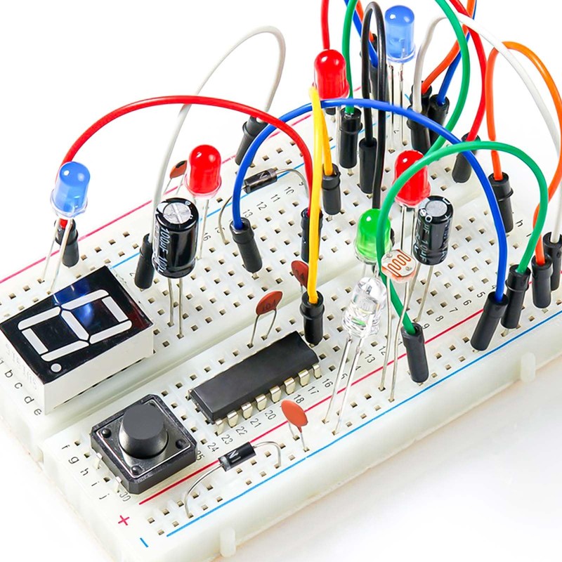 Breadboard Jumper Wire Kit 400pcs 830 Point Breadboards + 65