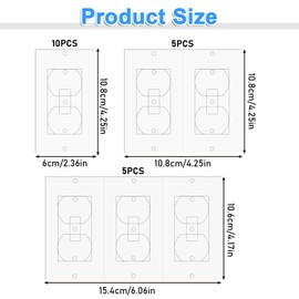 20 PCS Wall Insulation Outlet Insulation and Draft Sealers, Electrical Outlet Insulation Pads, Foam Outlet Insulators Compatible with Duplex Toggle Rocker for Electrical Outlet Plates