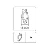 Gardinia Danube clip white, Alloy Steel, Nicht Zutreffend