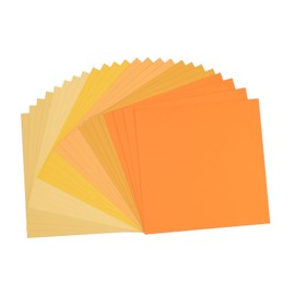 Vaessen Creative Florence Cardstock Textured - Coloured Card Making Supplies 12 x 12 inch - Yellow - 24 Sheets - Coloured Paper for Scrapbooking, Card Making and Other Paper Crafts - 216 gsm