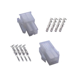 4-Pin Connector 18-24AWG Standard 0.0165” 4.2mm 2/4/5-Pin Connector Industrial and Scientific Disconnect Terminal 8-Piece Set