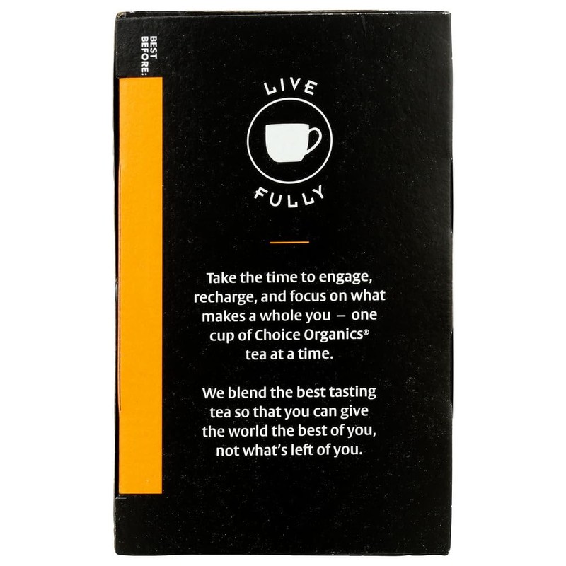 Choice Organics - Organic Mandarin Ginger Tea (6 Pack) -