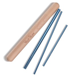 YLCHom Vocal Straw for Singing - Professional Voice Training Tool for Healthy Voice, Vocal Eze, Better Voice Vocal Trainer - Diva Blue