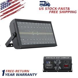 UKING 2PCS 768 LED RGBW Wall Wash Light 200W Strobe DMX Stage Beam Light Party Light