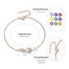 LOCIBLO April Birthstone Bracelets for Women 925 Sterling Silver Simulated