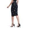 Urban CoCo Women's Elastic Waist Stretch Bodycon Midi Pencil Skirt,