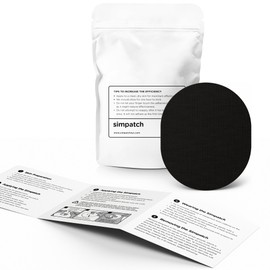 SIMPATCH Universal Adhesive Patch (25-Pack) - Waterproof Adhesive, CGM Patches (Black)