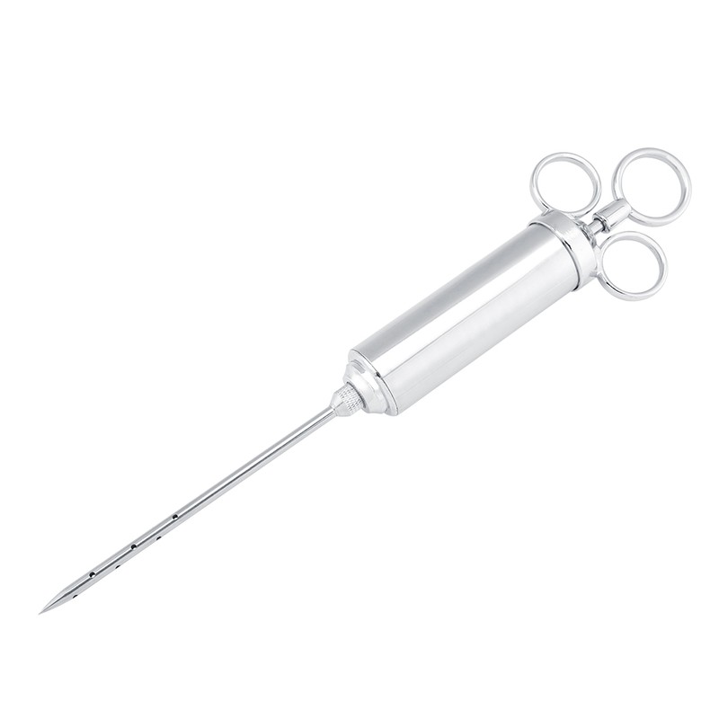 Stainless Steel BBQ Meat Marinade Injector Turkey 3 Seasoning Flavor