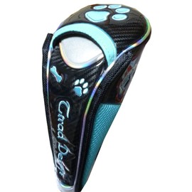 Golf Head Cover Driver Paw Model Magnetic Head Cover (Black/Sax)