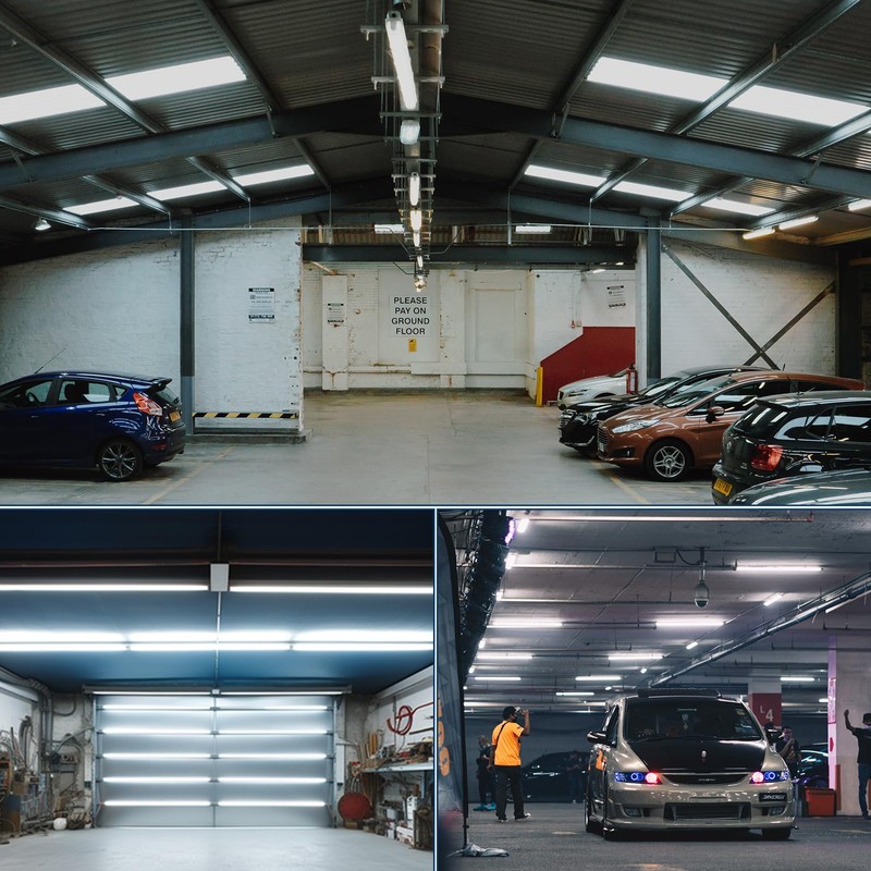 EPESTOEC 2Pack 4FT LED Shop Light Garage Lights,42W 5000K 6300LM