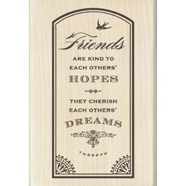 Inkadinkado Wood Stamp, Friends Hopes