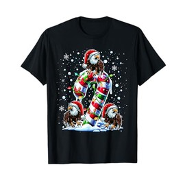Three Santa Eagles On Candy Cane Christmas Kids Toddler T-Shirt