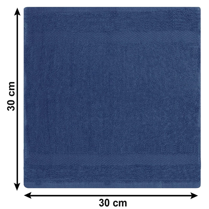QCS Towels – 12 Pack Washcloths Set 30 x 30