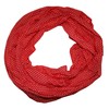 ACC Dots Women's Silk Loop Scarf, Red dots