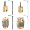 Hedume Set of 4 Glass Grinder Bits, 1 3/4 1/4