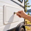 Lockable RV Exterior Shower Box Kit with 1.5m Hose, Hot