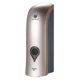 Decdeal Corrosion-resistant and rust-resistant manual soap dispenser made of durable ABS material with a dose of 0.8 ml, 300 ml each, gold champagne