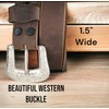 F&L CLASSIC mens Western full grain Leather belt Strap w/Snaps