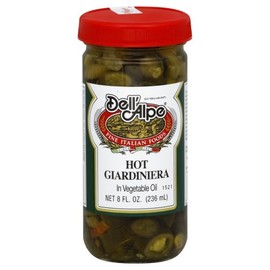 Dell' Alpe Hot Giardiniera 8.0 OZ (Pack of 6)