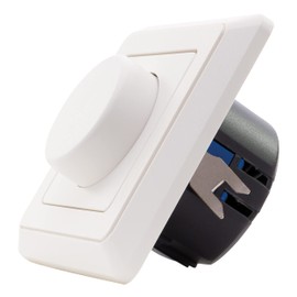 REV PrimaLuxe 0399620090 Dimmer for LED Bulbs 5-100 W and Incandescent Bulbs 25-300 W, White