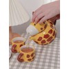 RORA Giraffe Ceramic Tea Pot with 2 Tea Cups Set,