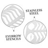 minkissy Stainless Steel Eyebrow Stencil for Microblading Easy Shaping Drawing