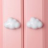 BESPORTBLE 2Pcs Cloud Ceramic Doors Knobs Decorative Drawer Pulls Handles
