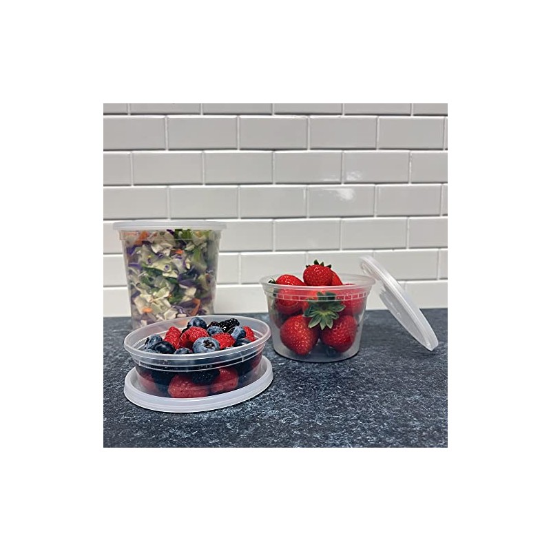 Chef Craft Select Plastic Deli Container, 32 Ounce 24 Piece