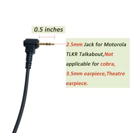 BVMAG T200 earpiece Walkie Talkie Earpiece with Mic for Motorola Talkabout MR350R MH230R T260 T600 T200TP T260TP T460 MT350R Two Way Radio