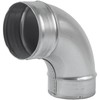 HVAC OV 90° Degree Ø4 Inch Elbow Bend Duct Connector