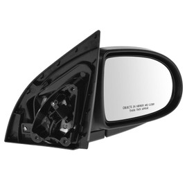 TRQ Right Mirror Power with Textured Cover Passenger Side Compatible with 2006-2010 Hyundai Accent HY1321158