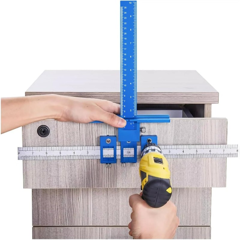 Cabinet Hardware Jig - Precision Drilling Guide Tool for Cabinet