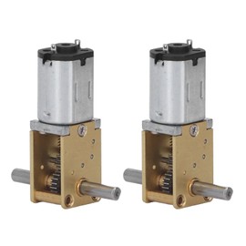 TICFOX Pack of 2 1218-N20 DC Gear Motor Copper, Low Noise Double Shaft Reduction Motor DC6V 190RPM for DIY Motor