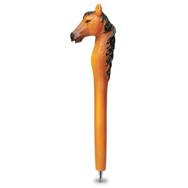 Planet Pens Brown Horse Novelty Pen - Cool Fun Unique Kids & Adults Office Supplies Ballpoint Pen Colorful Ranch Life Writing Pen Instrument For Cool Stationery School & Office Desk Decor Accessories