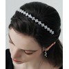 Teyglen Fashion Zircon Rhinestone Headband Thin Crystal Rhinestone Hair Hoop