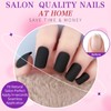 LuckForever 420pc Square Press on Nails Medium Fake Nails with