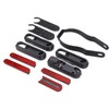 Scooter Wheel Hubs Cover Set Reflective Stickers Decorative Front Rear