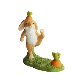 Gemmia Miniature Fairy Garden Rabbit Phone Support Phone Holder- Be Stronger