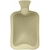 HUBIBUBI Large 2L Hot Water Bottle Natural Warmer Rubber (Cream,