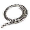 silver KYASYA Men’s 6-Sided Cut Flat Link Chain Necklace, Gold,