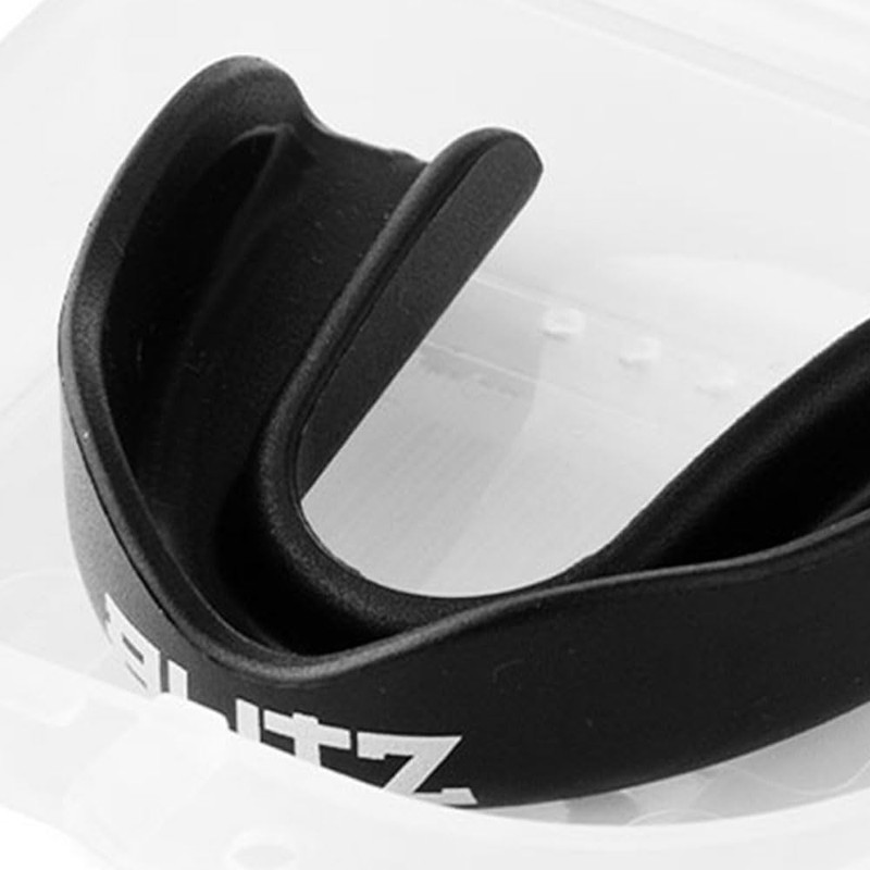 Blitz Single Layer Mouth Guard - Black - Senior
