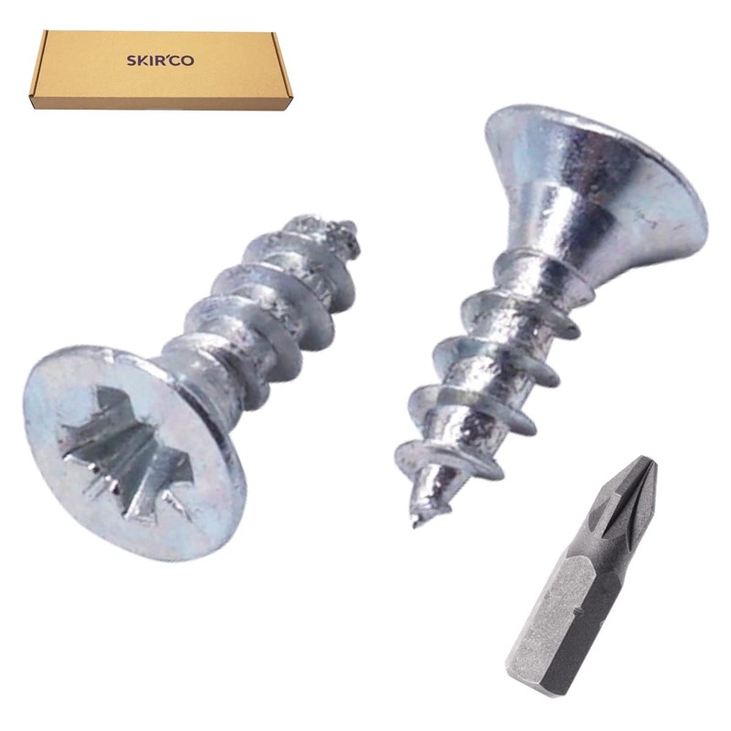 SKIR'CO (Pack of 100) Galvanised Steel 3.5 x 10 mm