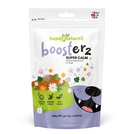 SuperNature Boosterz Super Calm for Dogs | 100% Natural, Botanical Calming Supplement, Aids Stressed, Nervous, Reactive & Fearful Dogs | Manufactured in the UK