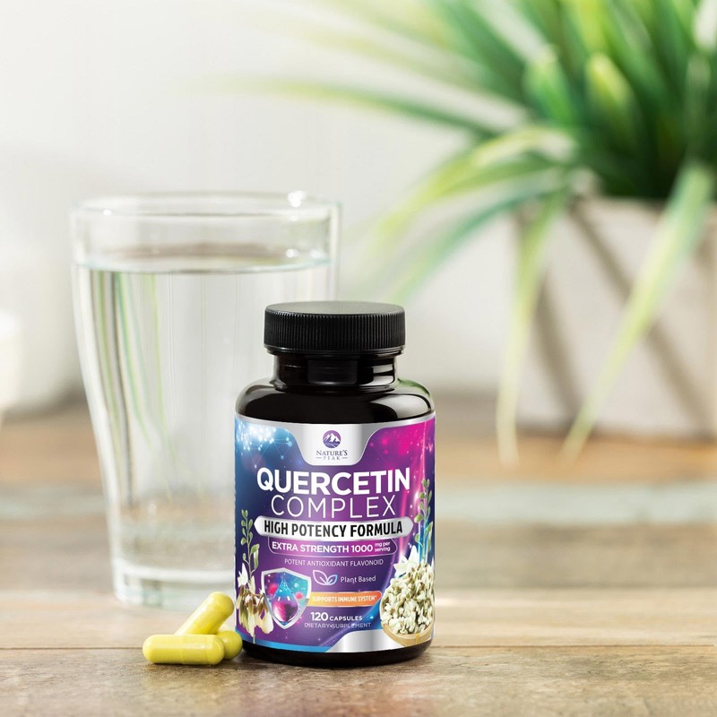 Quercetin Capsules 1000mg, with Ultra Strength Complex - Health Antioxidant