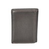 Mens Real Leather Tri-fold RFID Protected Slim Wallet Banknotes Credit