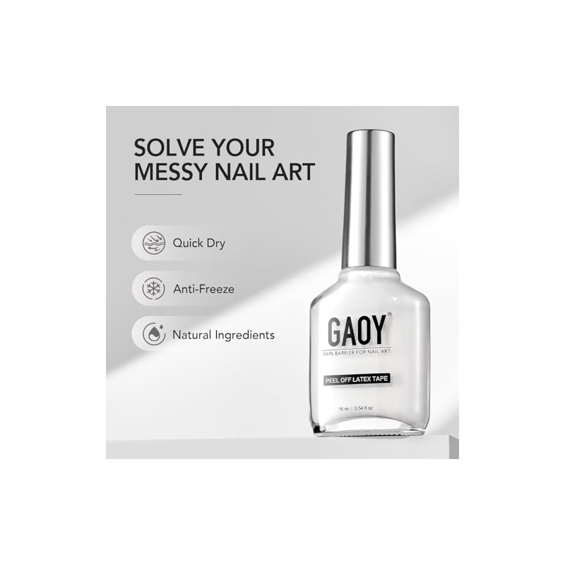 GAOY Látex Líquido Para Uñas, 16 Ml, Protector De Cutículas