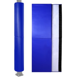 6 Feet Tall Round and Square Pole Pad, Wrap Around Pole & Post Padding, 2" Thick Heavy Duty Safety Pole Pads, Fits 2.5"- 6.5" Diameter Basketball Pole, Basement Pole, Playground Pole, Garage Pole etc.