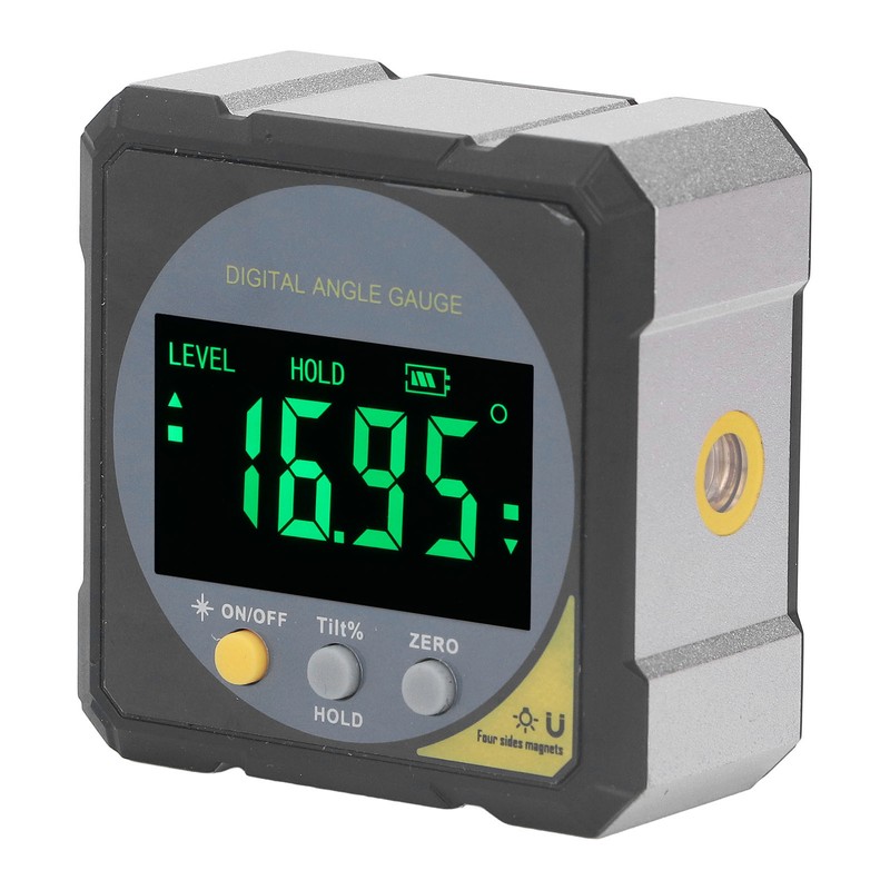 Black LCD Angle Finder Backlit IP54 Waterproof Digital LCD Screen