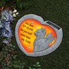 BAYN Cat Pet Memorial Stones Gifts, Solar Heart Shaped Pet