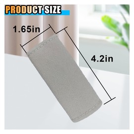 LAINLOY 2PCS Car Inside Door Handle Protector, Colorful Soft Fluff Car Pull Handle Cover, Anti-Scratch Grab Handle Wrap, Car Interior Decoration Accessories for Women Men (Grey)